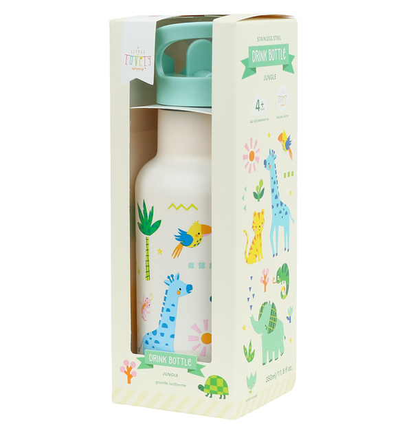 A Little Lovely Company - bouteille en acier inoxydable, 350 ml - jungle