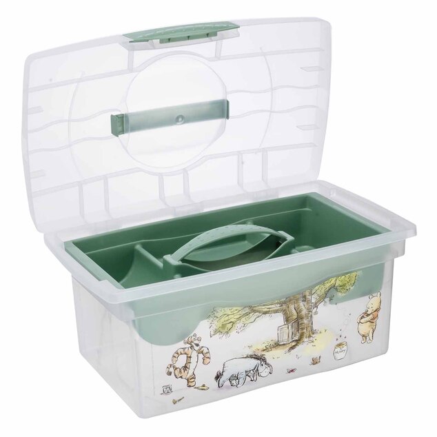 Cestovný box s priehradkou na hračky, lieky, kozmetiku "Winnie" "Winnie", Severská zelená