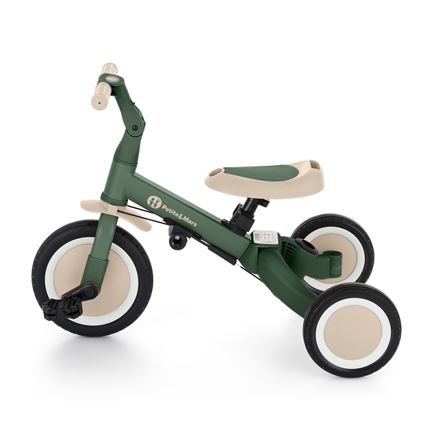 PETITE&amp;MARS Trojkolka multifunkčná 5v1 Turbo Misty Green