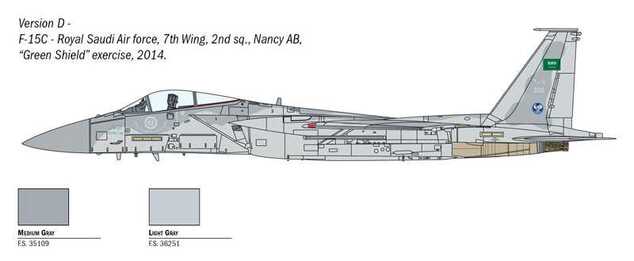 Model Kit letadlo 1415 - F-15C Eagle (1:72)