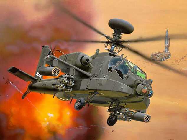 ModelSet vrtulník 64046 - AH-64D LONGBOW APACHE (1:144)