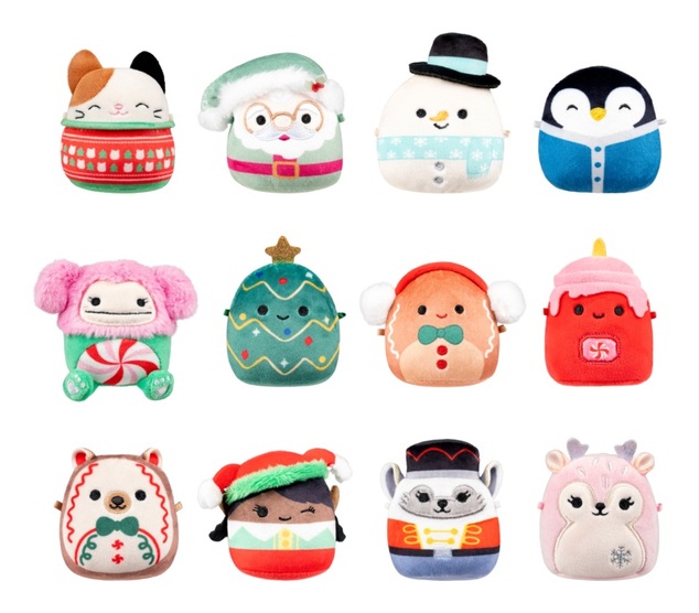 Squishmallows Micromallows 12-tägiger Plüsch-Adventskalender