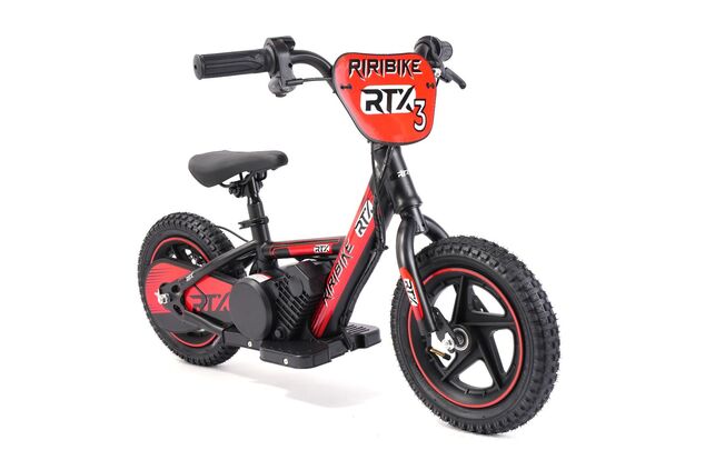 Detské elektrické odrážadlo RIRIBIKE RTX3 24V (12”), červené, Lítiová batéria, 100W Motor