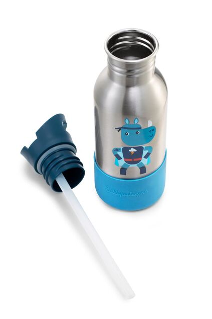 Lilliputiens - Edelstahl-Trinkflasche - Nashorn Marius - 600 ml