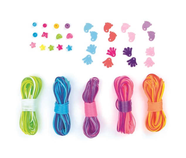 Sycomore Lovely box - kreativni set scoubidou - zabavno pletenje od šarenih konaca