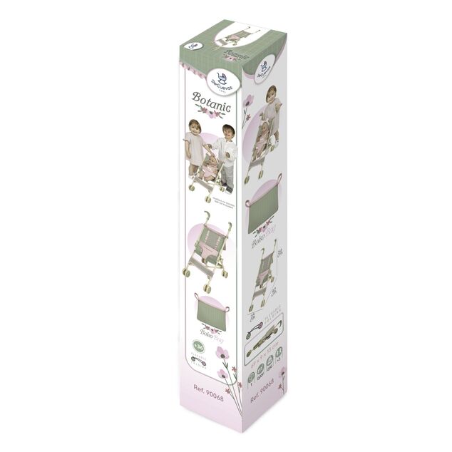 DeCuevas 90068 Passeggino pieghevole per bambole bastoni da golf Botanic 2026 – 56 cm