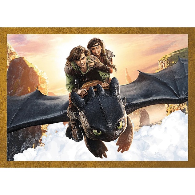 Trefl Puzzle  4v1 Dračie dni / Ako vycvičiť draka