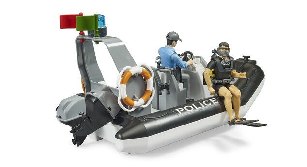 Bruder Policajný čln s blikajúcim svetlom