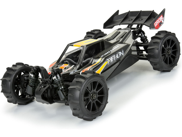 Pro-Line koleso 1:14, pneu Dumont, disk čierny, H12mm (4): Typhon GROM