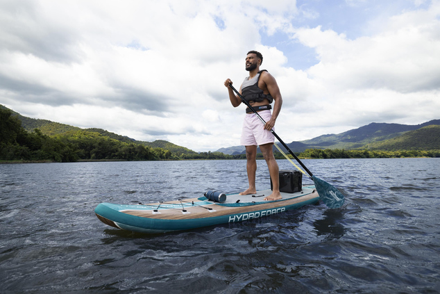 Bestway Freesoul Elite™ Paddleboard-Set mit abnehmbarem Sitz - 15 x 84 x 335 cm