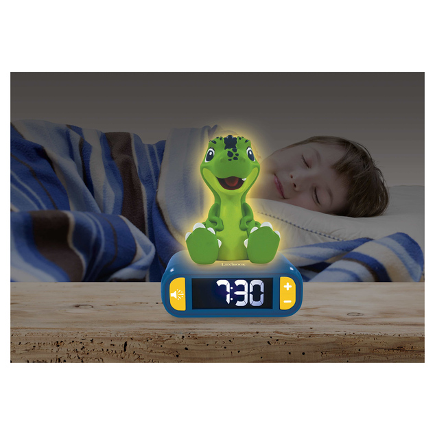 Lexibook Budík s nočným 3D svetlom Dinosaurus