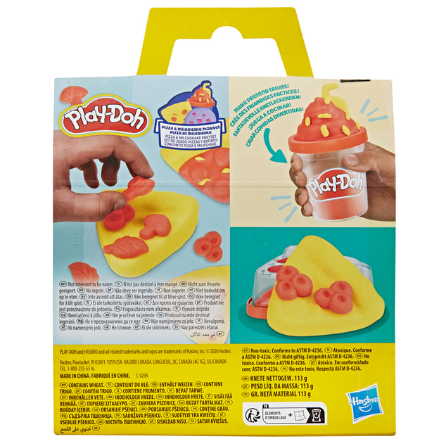 HASBRO - Play-Doh set creativo Pizza &amp; Milkshake