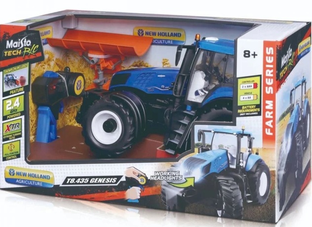 Maisto RC - New Holland Tractor s radlicí, 2,4 Ghz