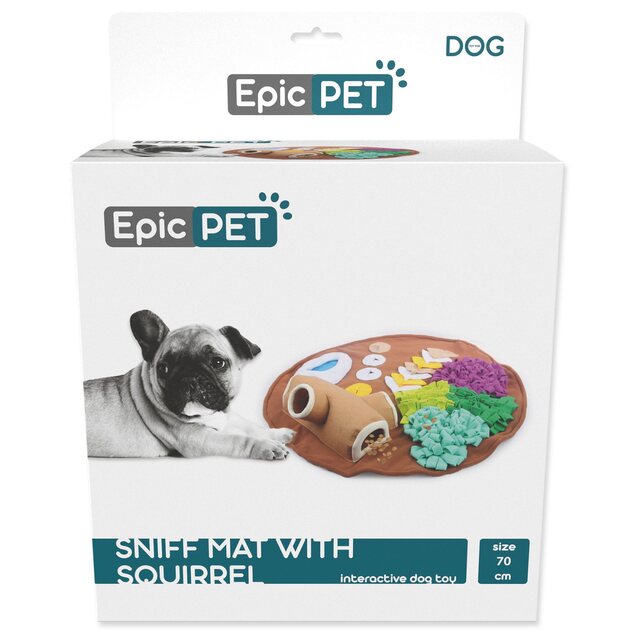 Hračka Epic Pet Sniff mat podložka čuchacia s veveričkou 70cm