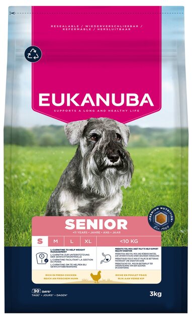 Krmivo EUKANUBA Senior Small rich in fresh chicken 3 kg
