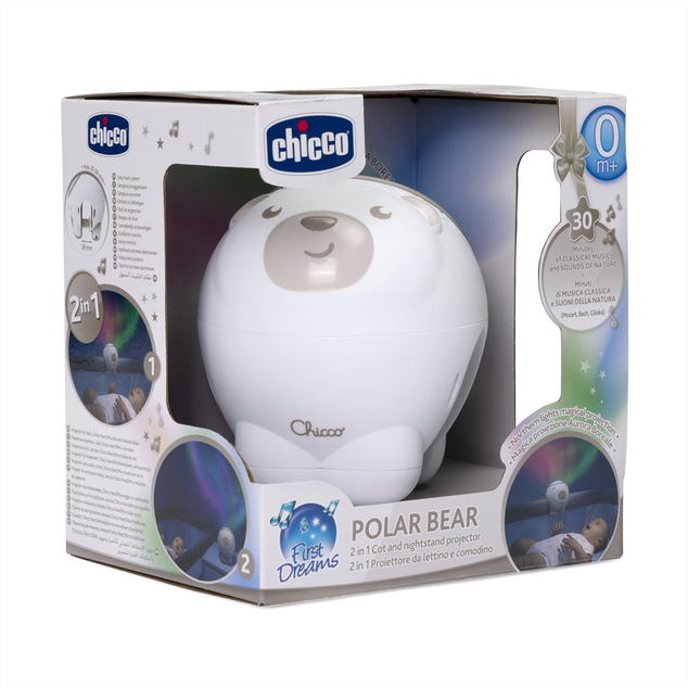 CHICCO Aurora projektor Jegesmedve semleges
