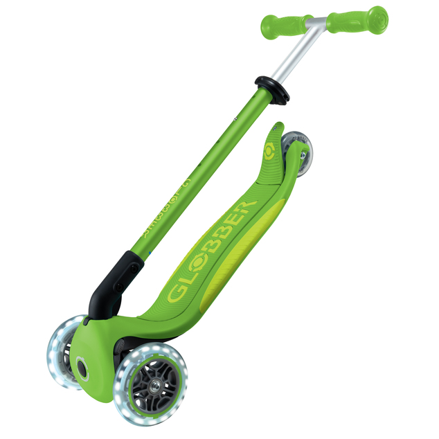 Globber detská skladacia kolobežka Elite Lights Apple Green