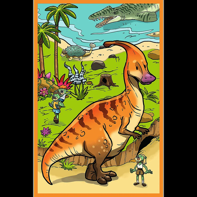 Trefl Puzzle 3x80 Treflíci in der Welt der Dinosaurier