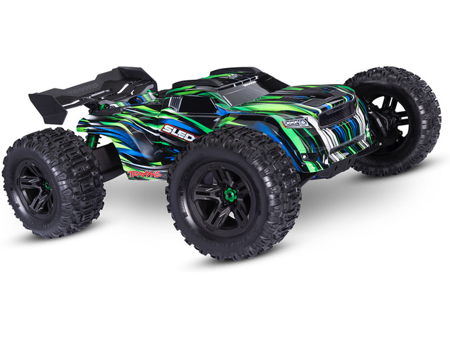 Traxxas Sledge 1:8 RTR červený s belted pneu