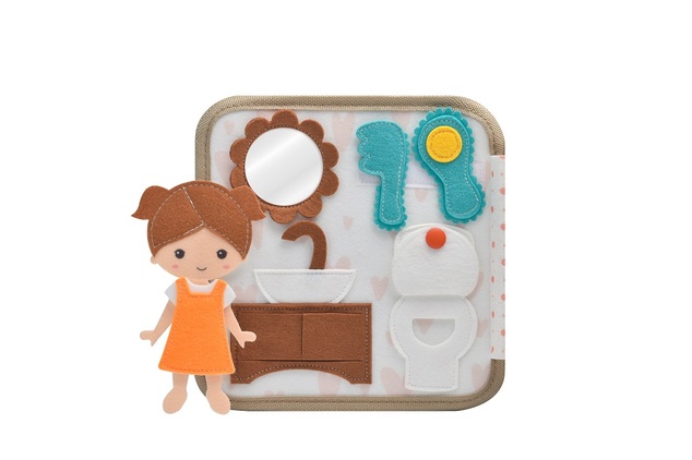 2Kids Toys Libro sensoriale busy Casa con bambola
