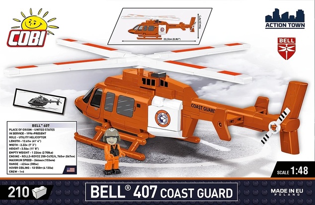 Cobi Bell 407 Pobřežní stráž, 1:48, 215 k