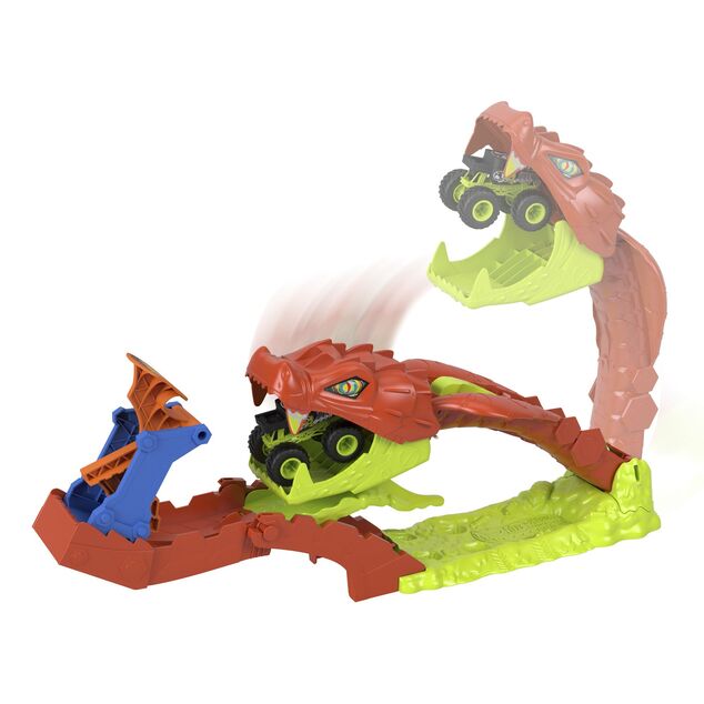 Mattel Hot Wheels Monster Trucks Snake slam takedown