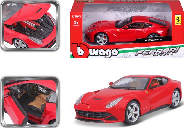 Bburago 1:24 Ferrari F12 Berlineta Rot