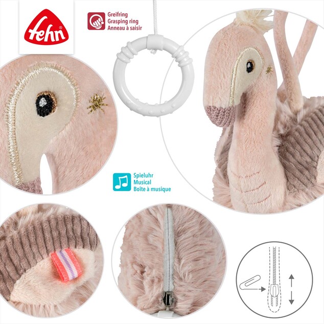 Mini hrací plameniak, Pink
