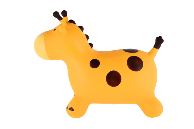 Hüpfspielzeug Giraffe hüpfend Gummi 55x40cm