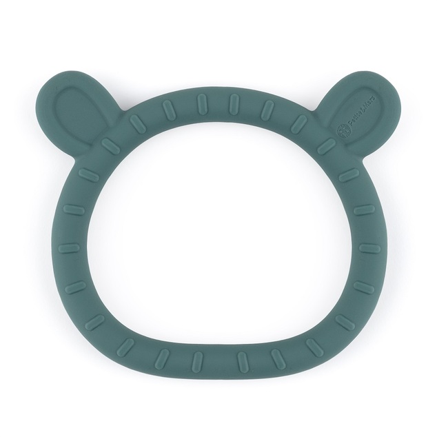 PETITE&amp;MARS Hryzačka silikónová Teddy Misty Green 0m+