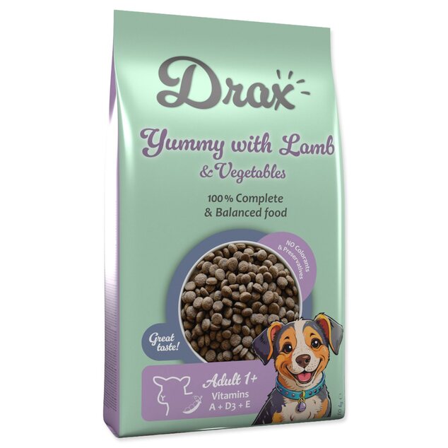 Krmivo Drax Adult s jahňacím mäsom a zeleninou 10kg