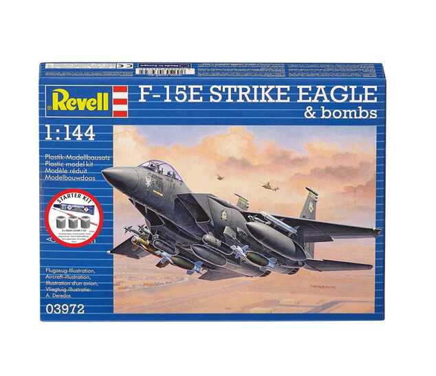 Starter Kit letadlo 73972 - F-15E Strike Eagle &amp; bombs (1:144)