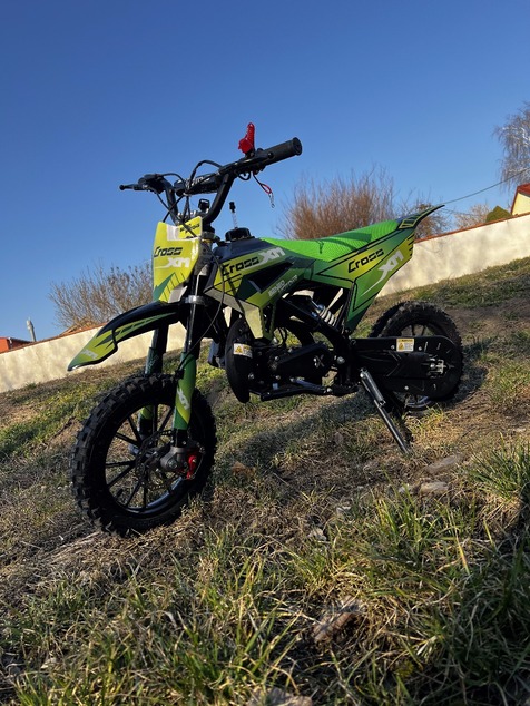 Motocicleta de gasolina para niños Beneo Motors CROSS XM verde - 50cm3