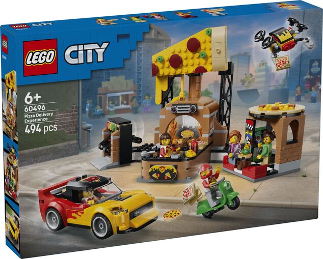 LEGO® City 60496 Donáška pizze s vozidlami