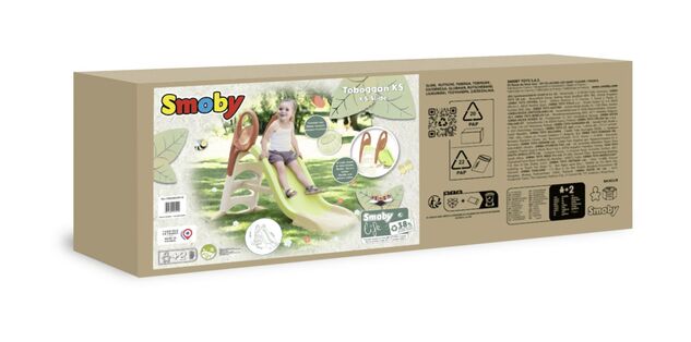 Smoby Toboggan Life KS 150 cm avec arrosage vert