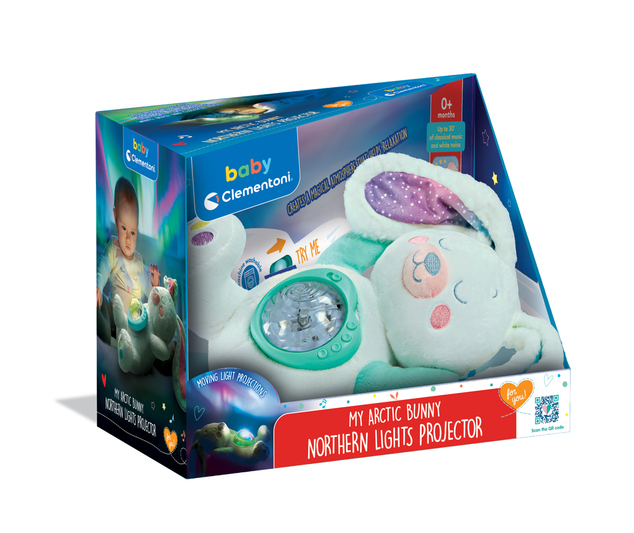 Clemmy baby Detský projektor Severná žiara - Môj Arktický králiček