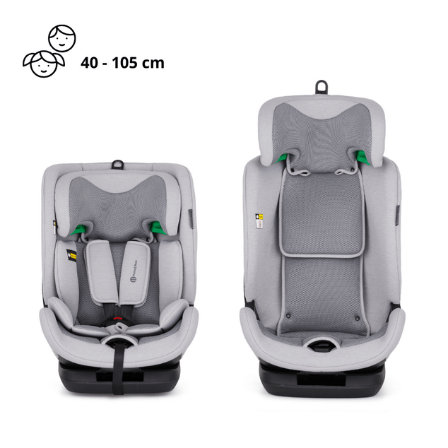 PETITE&amp;MARS Столче за кола Prime Pro i-Size Gentle Grey Air 76-150 cm (9-36 kg)