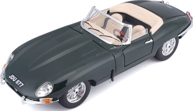 Bburago 1:18 Jaguar "E" Cabriolet (1961) Grün