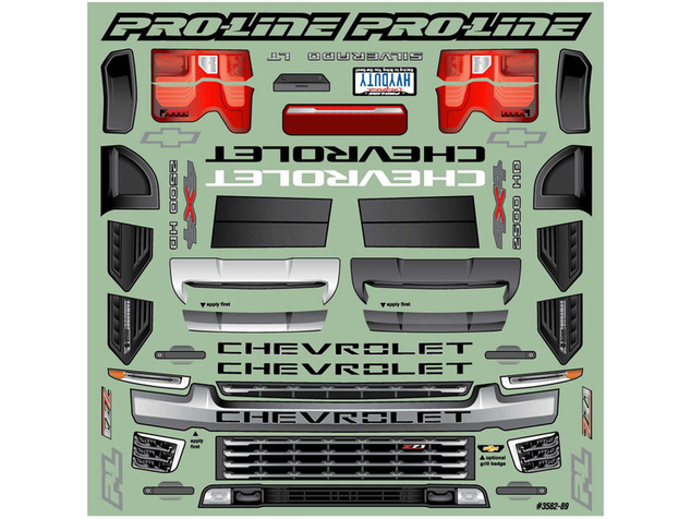 Pro-Line karoséria 1:8 Chevrolet Silverado 2500 2021 HD (Arrma Kraton 6S)