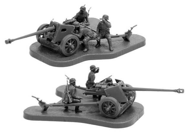 Wargames (WWII) военен 6257 - Pak-40 (1:72)