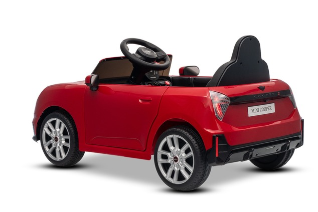 Elektrické autíčko BMW Mini Cooper 12V, červené, USB Vstup s Bluetooth pripojením na MP3 P
