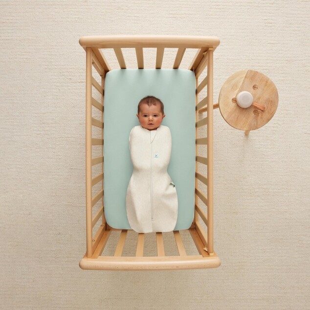 ERGOPOUCH Fascia e sacco a pelo 2in1 Cocoon Oatmeal Marle 3-6 m, 6-8 kg, 0,2 tog