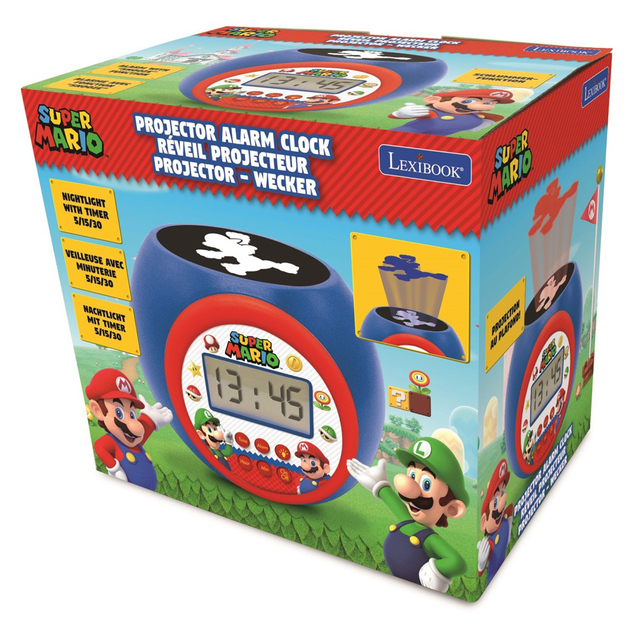 Lexibook Wecker mit Projektor Super Mario