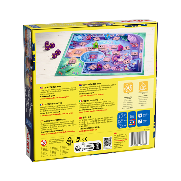 Haba Play&amp;Learn Vzdelávacia rodinná hra Tajný kód 13+4 od 8 rokov