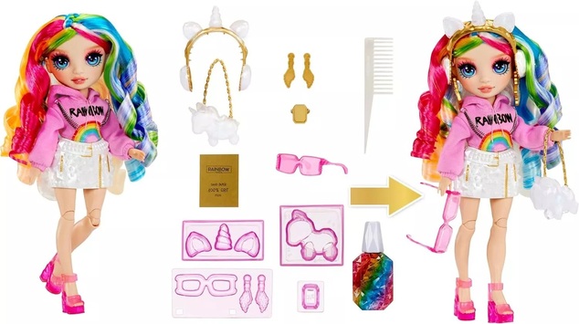 Rainbow High Creative Crystals bábika - Amaya Raine