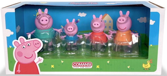 Comansi - Prasiatko Peppa Rodinka set 4 figúrky