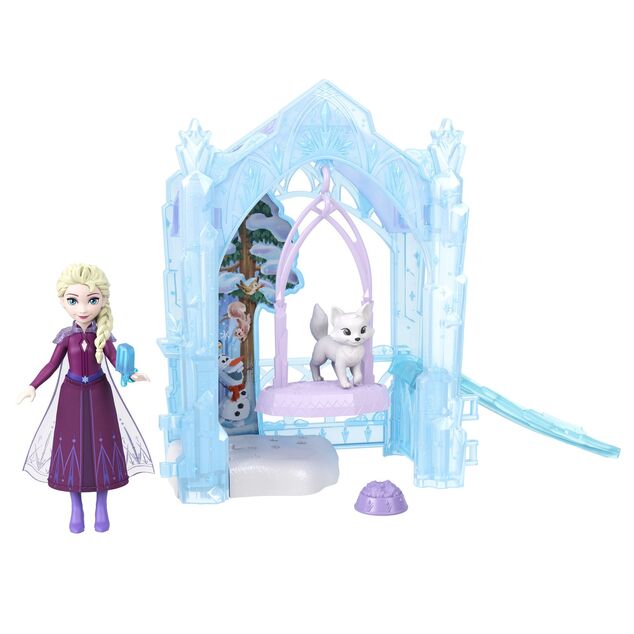 Mattel Disney Frozen Piccola bambola Elsa - Nascondiglio di ghiaccio
