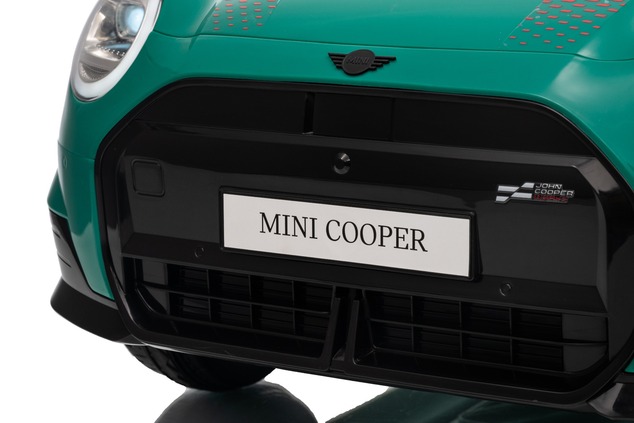 Elektrické autíčko BMW Mini Cooper 12V, zelené, USB Vstup s Bluetooth pripojením na MP3 Pr