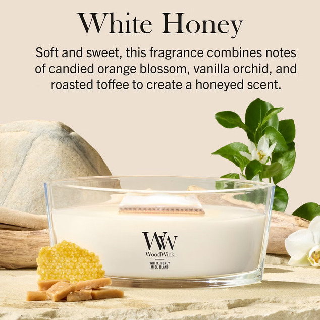 WW Kerze Boot White Honey
