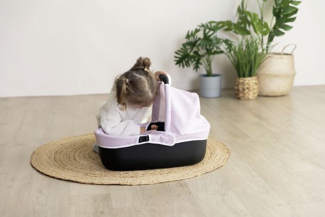 Smoby Kombinovaný kočík Maxi Cosi pre bábiky svetlo ružový